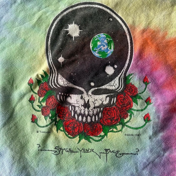Rare Vintage Grateful Dead Space Your Face Bandana - Picture 1 of 8